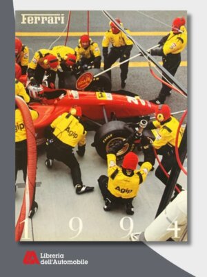 F1 yearbook Ferrari 1994 con resoconti della stagione di Formula 1 e approfondimenti su modelli e attività aziendali del marchio