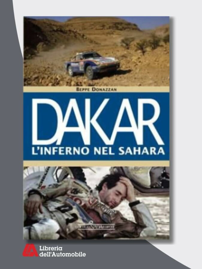 Libri rally con le storie e le imprese dei protagonisti della Dakar nel Sahara.