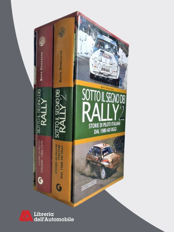 Libri rally in cofanetto con le storie dei piloti italiani dal 1960 a oggi in edizione limitata