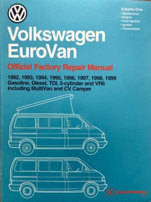 VW Eurovan 1992-1999 Official Factory Repair Manual Vol. 1 + 2