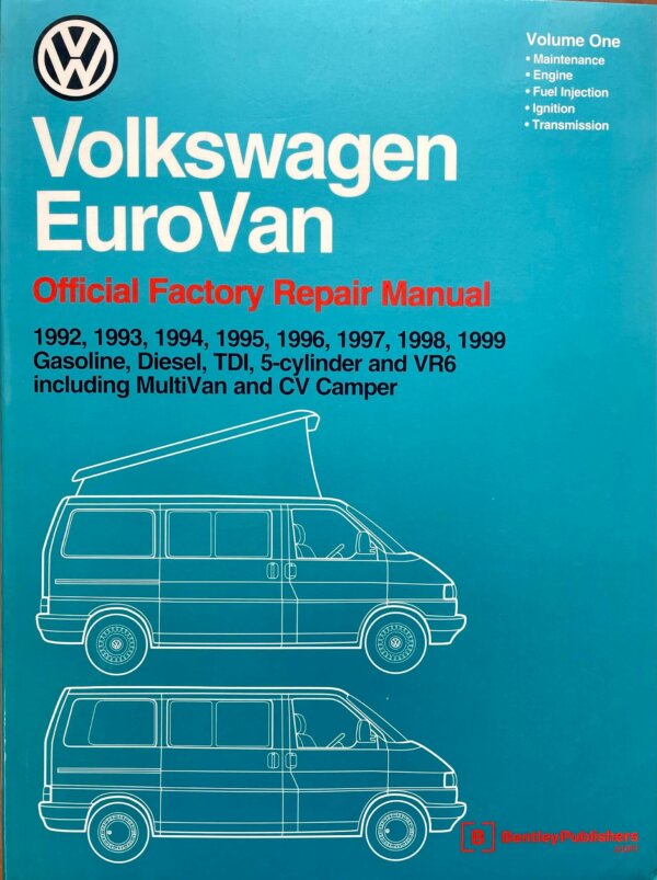 VW Eurovan 1992-1999 Official Factory Repair Manual Vol. 1 + 2