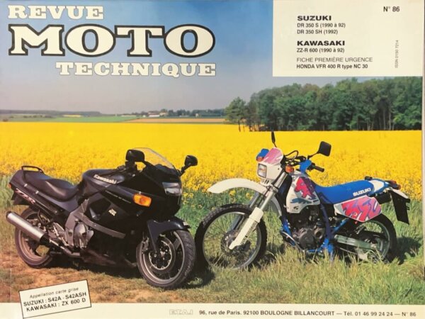 motorbooks for models: RMT N.86 Suzuki DR 350 and Kawasaki ZR-R 600