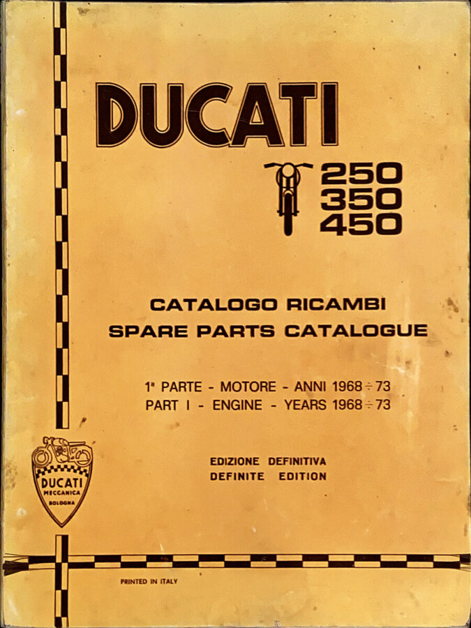 Ducati 250-350-450 Catalogo Ricambi 1968-1974