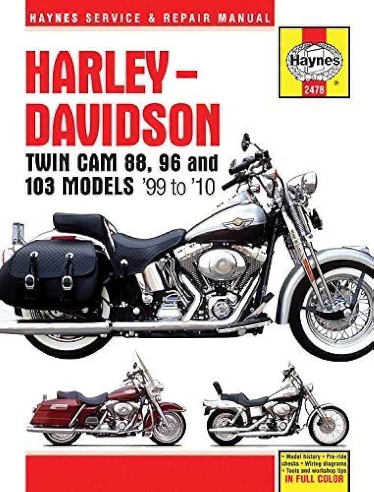 Harley Davidson Twin Cam 88, 96 and 103 Models 1999 To 2010 Service & Repair Manual N. 2478
