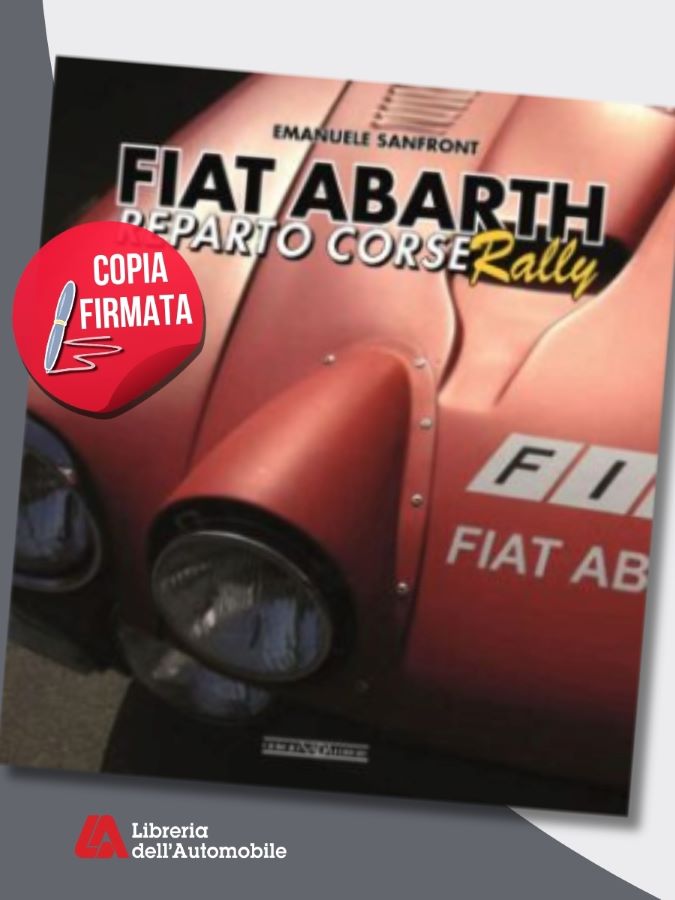 Libro collezionismo Fiat rally con storia 1960-1980, modelli leggendari e piloti, volume di Emanuele Sanfront ricco di immagini e aneddoti