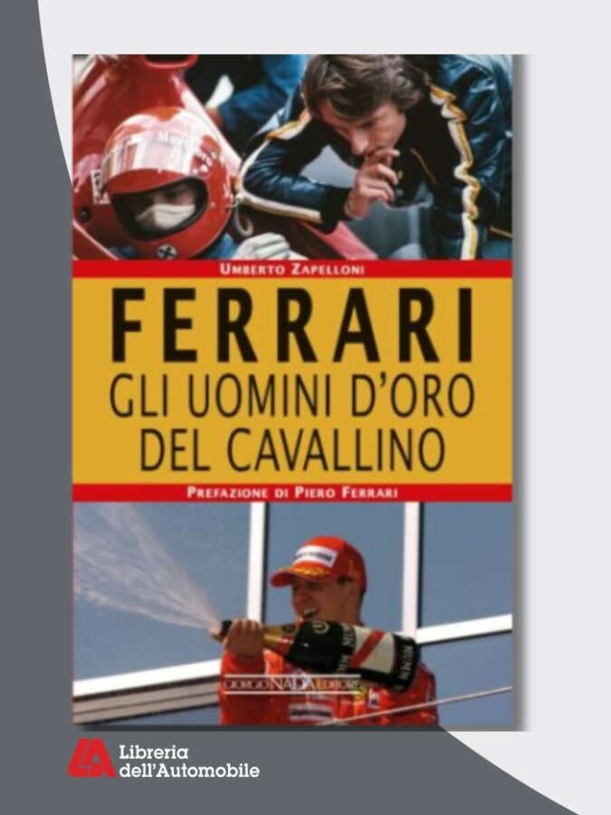 Libri formula 1 con i ritratti dei campioni mondiali Ferrari e le loro storie personali.