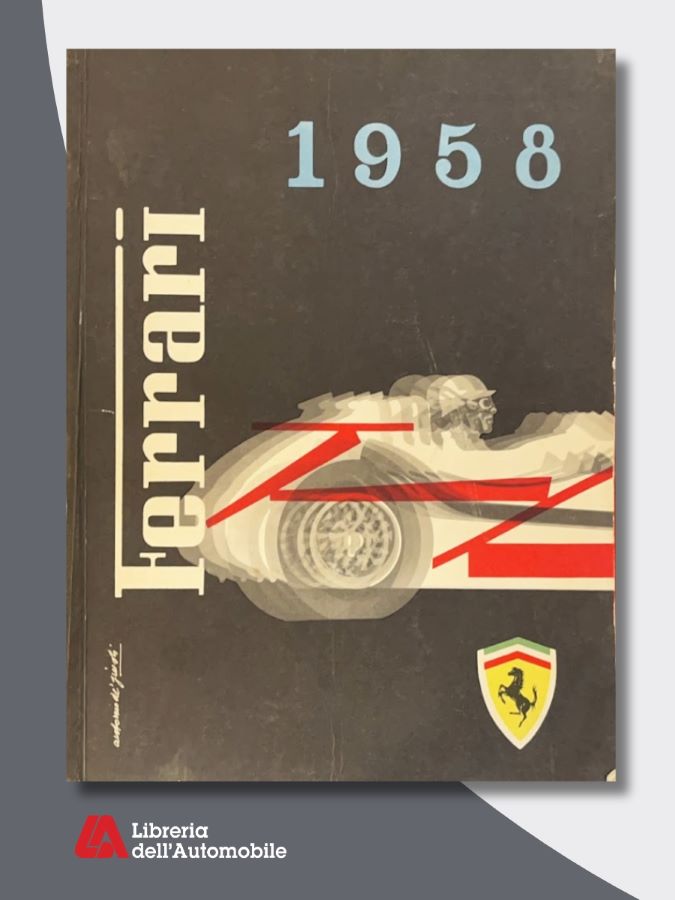 F1 yearbook Ferrari 1958 con resoconti della stagione e approfondimenti su modelli e attività della Scuderia