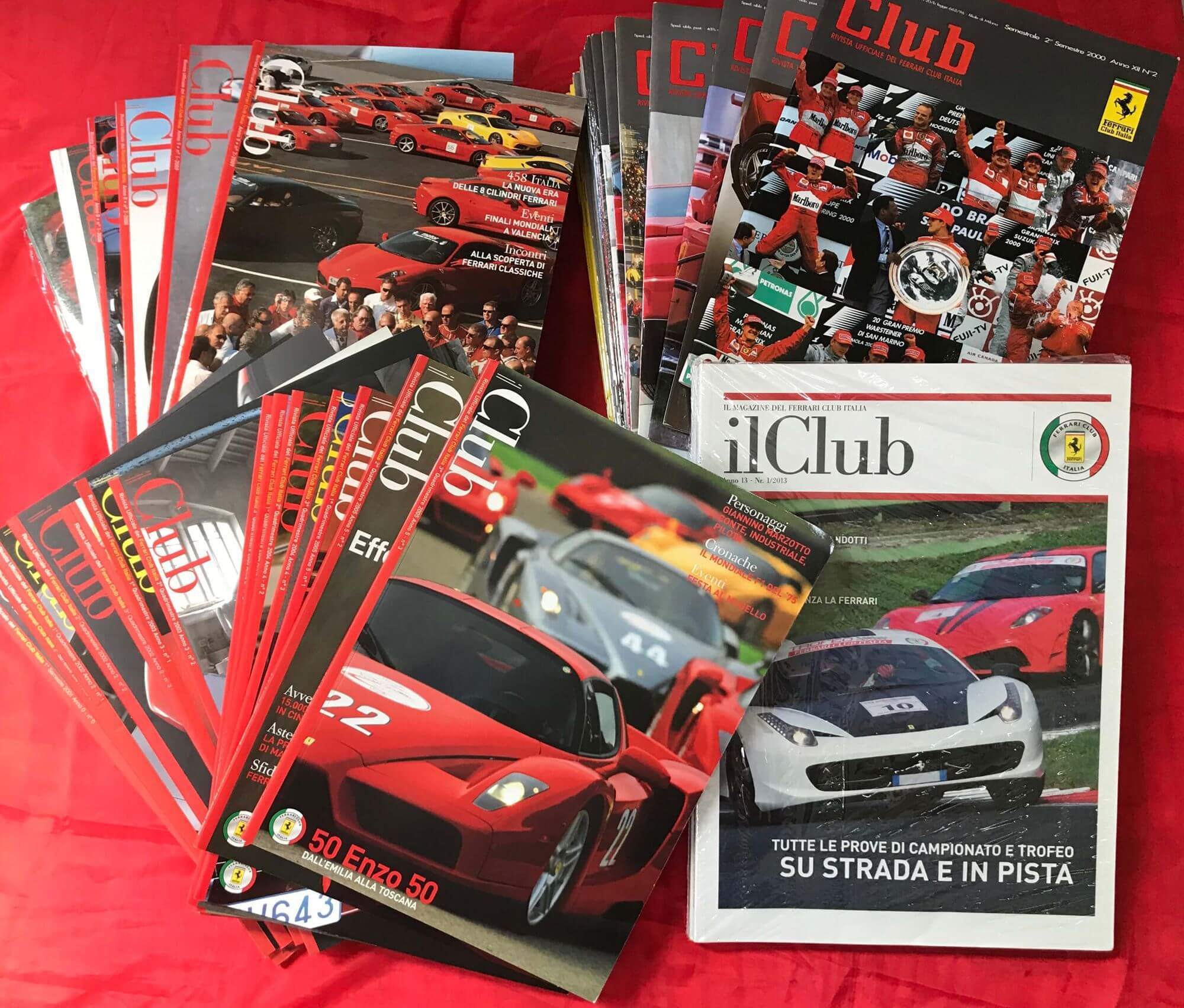 Serie Completa Rivista Ferrari Club Italia  (59 Numeri)
