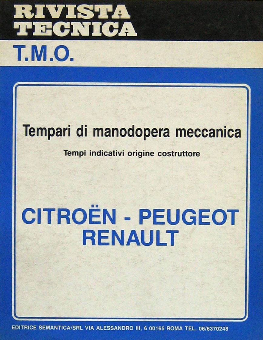 Tempari Di Manodopera Meccanica Citroen – Peugeot – Renault