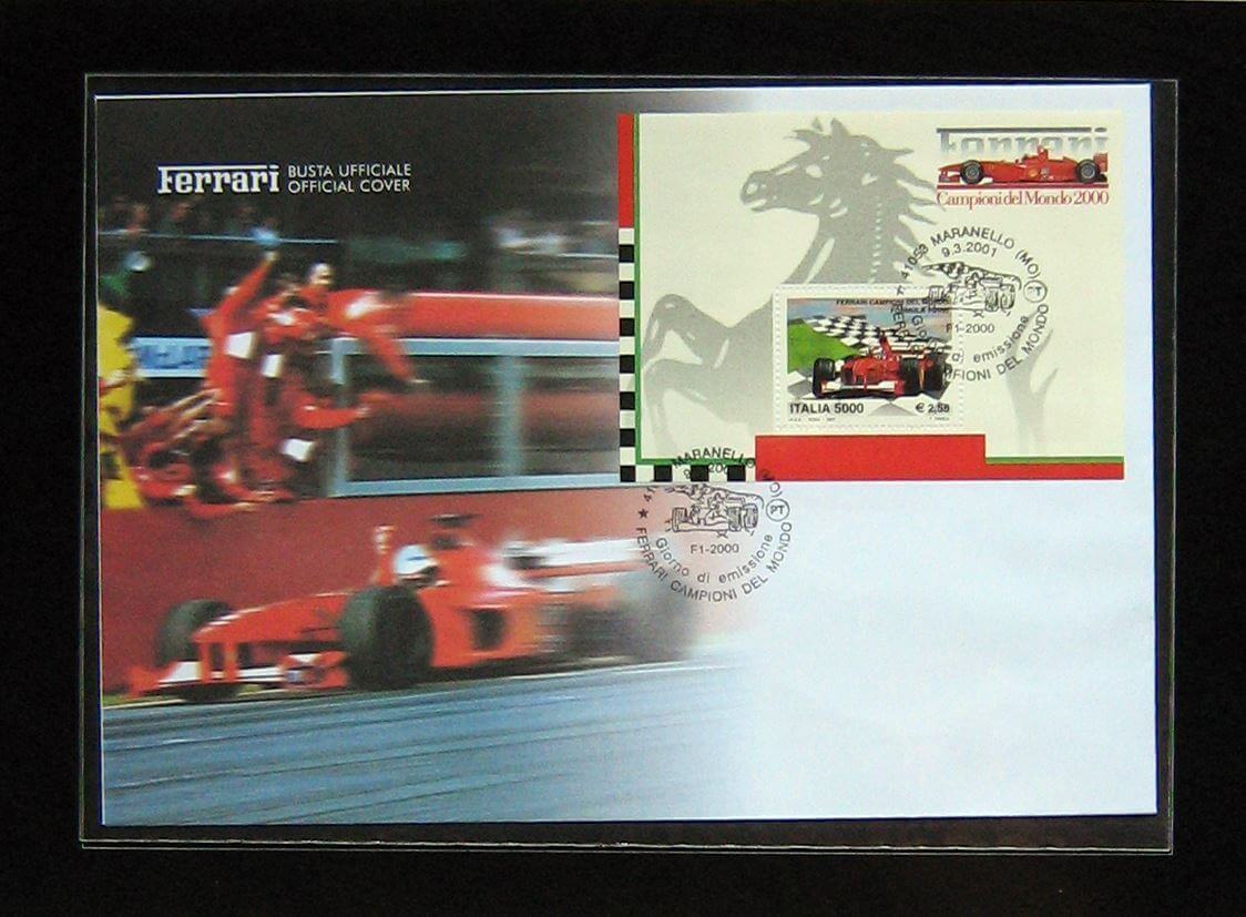Ferrari Campioni Del Mondo 2000 - Collezione Di 3 Francobolli - Image 3