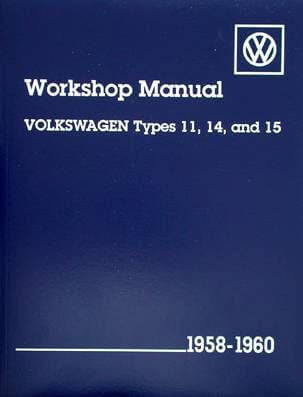 Volkswagen Types 11, 14 E 15 1958-1960 Workshop Manual