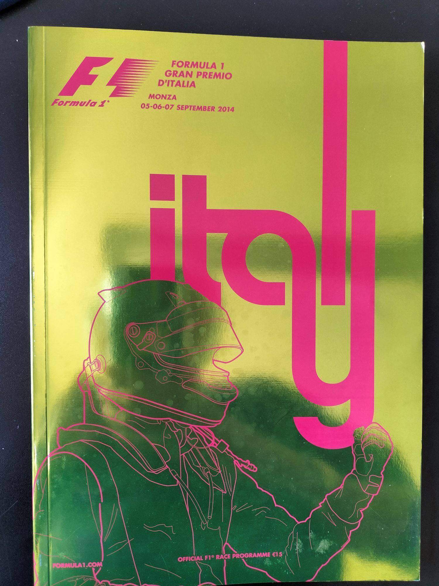 85° Gran Premio D'Italia Monza 5-6-7 Settembre 2014 Programma Ufficiale