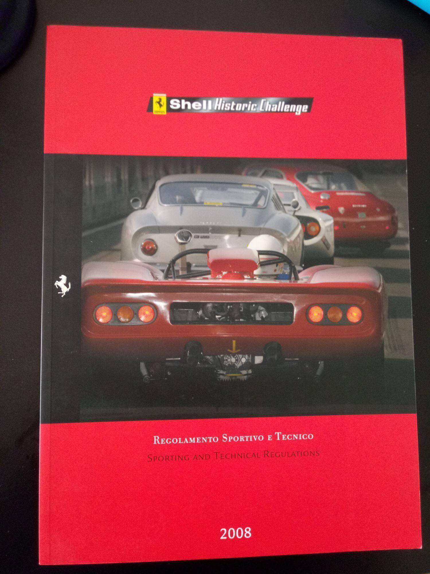Ferrari Shell Historic Challenge 2008 Regolamento Sportivo E Tecnico