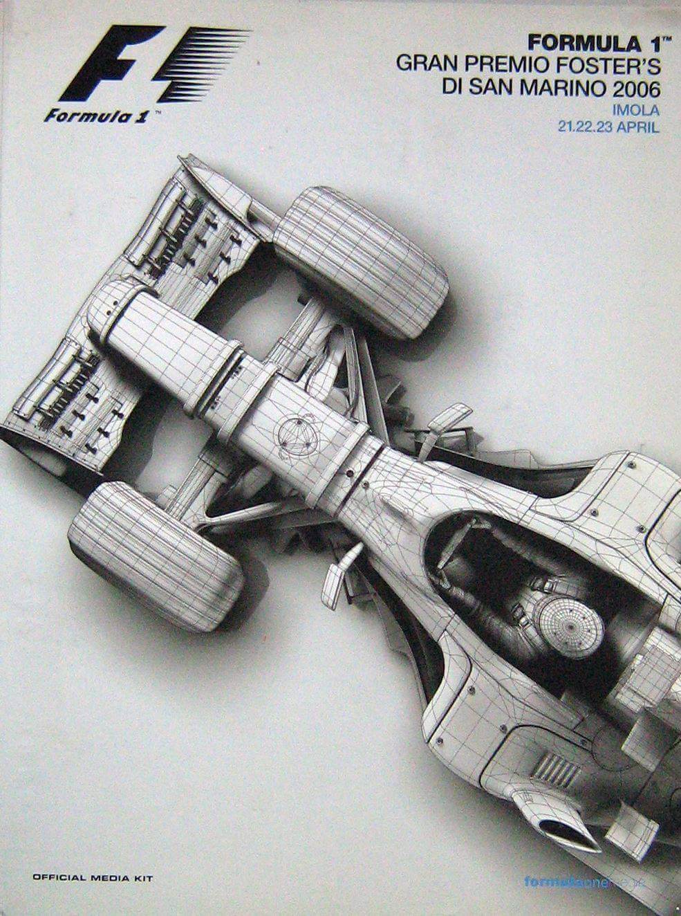 26° Gran Premio Foster'S Di San Marino Imola 21-22-23 Aprile 2006 Press Kit/Dossier Stampa