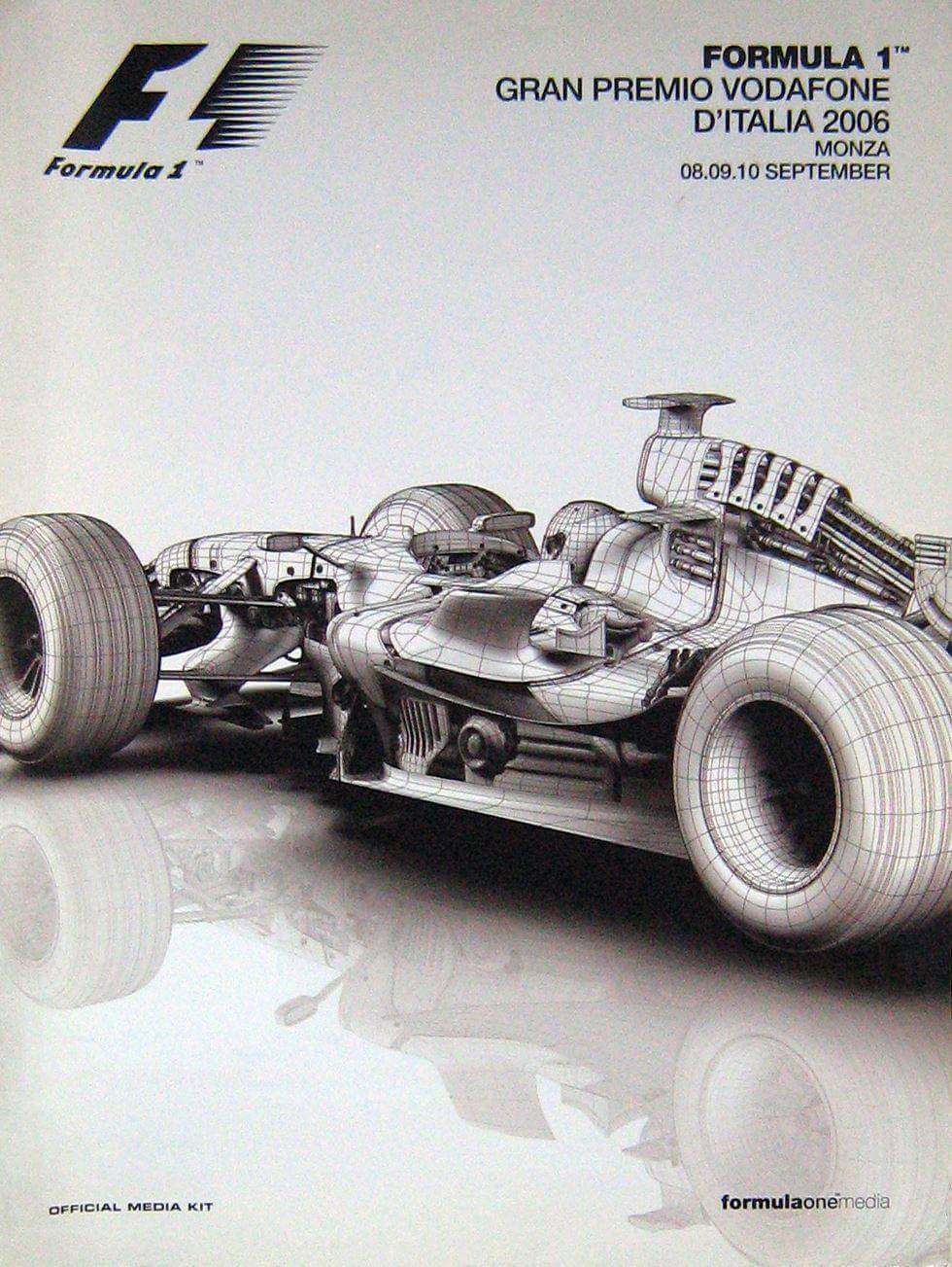 77° Gran Premio Vodafone D'Italia Monza 8-10 Sett.2006 Press Kit/Dossier Media