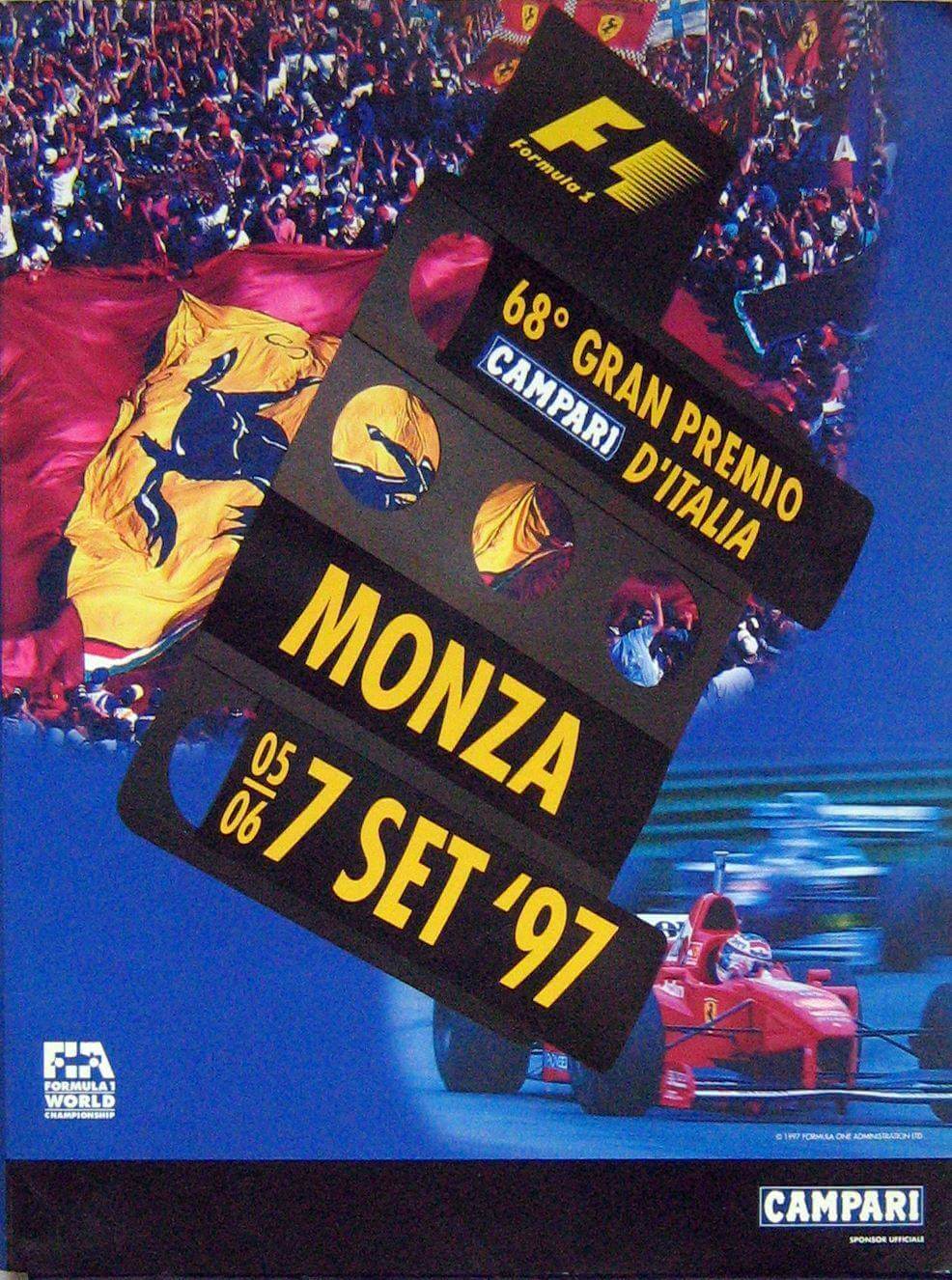 68° Gran Premio Campari D'Italia Monza 5-7 Sett.1997 Press Kit/Dossier Media