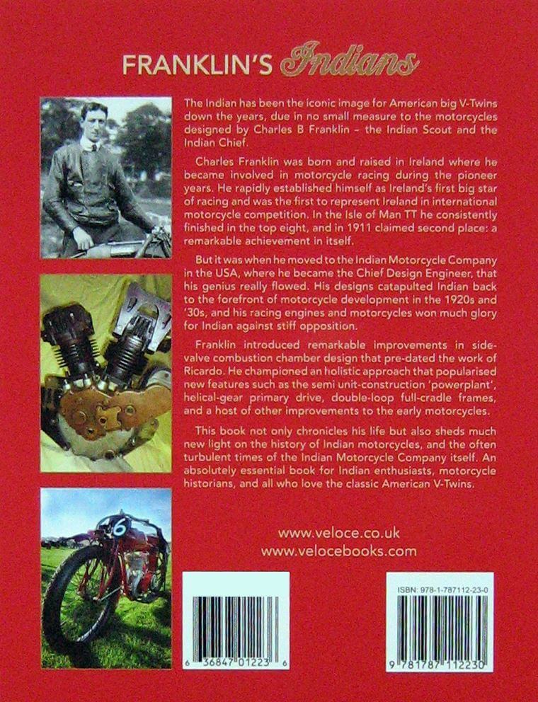 Franklin'S Indians Irish Motorcycle Racer Charles B Franklin, Designer Of The Indian Scout & Chief - immagine 2