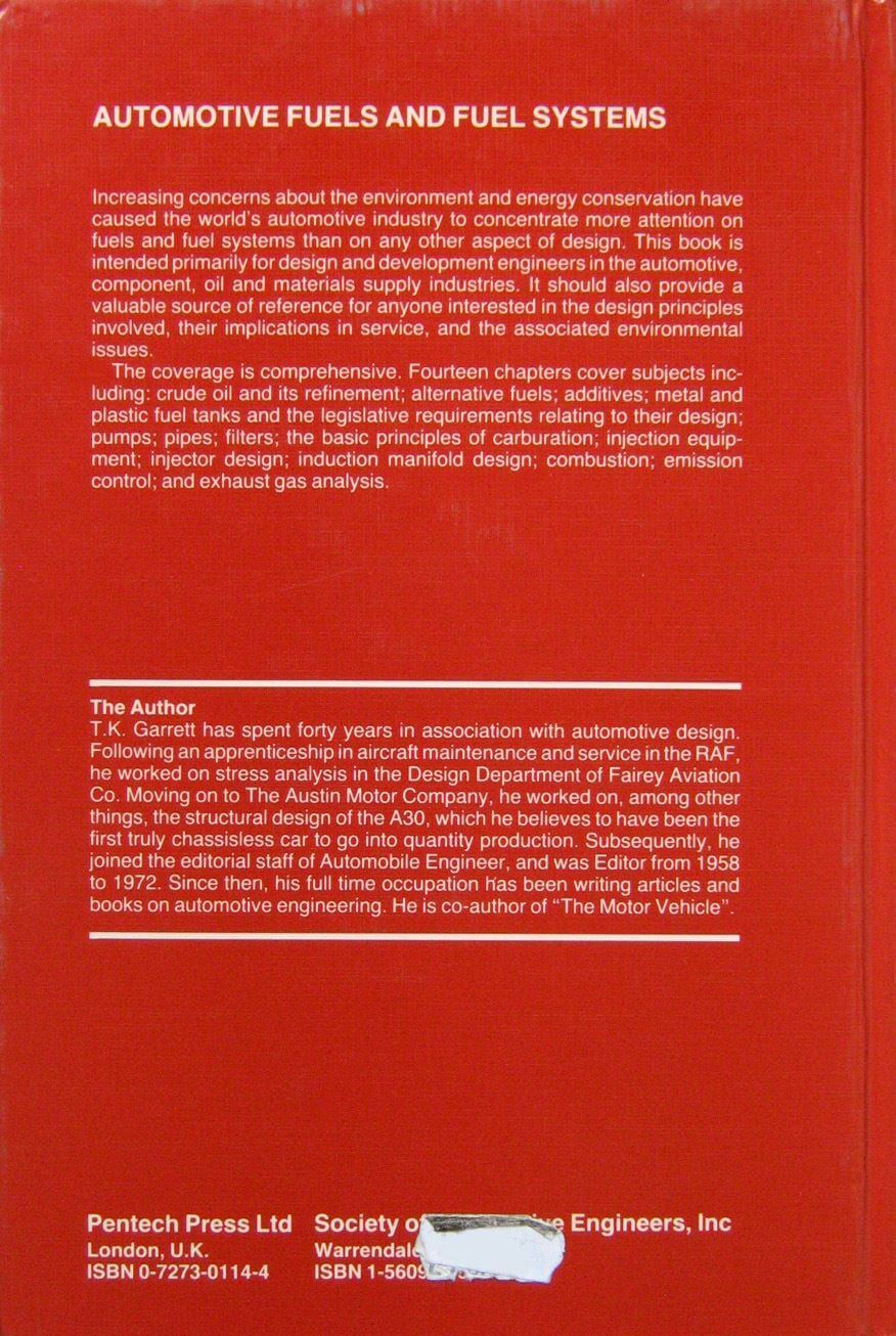 Automotive Fuels And Fuel Systems Vol 1 Gasoline - immagine 2