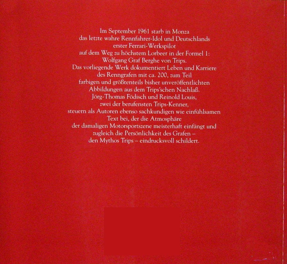 Graf Berghe Von Trips Eine Deutsche Rennfahrerkarriere Ed. Brossura/Softbound Ed. - Image 2