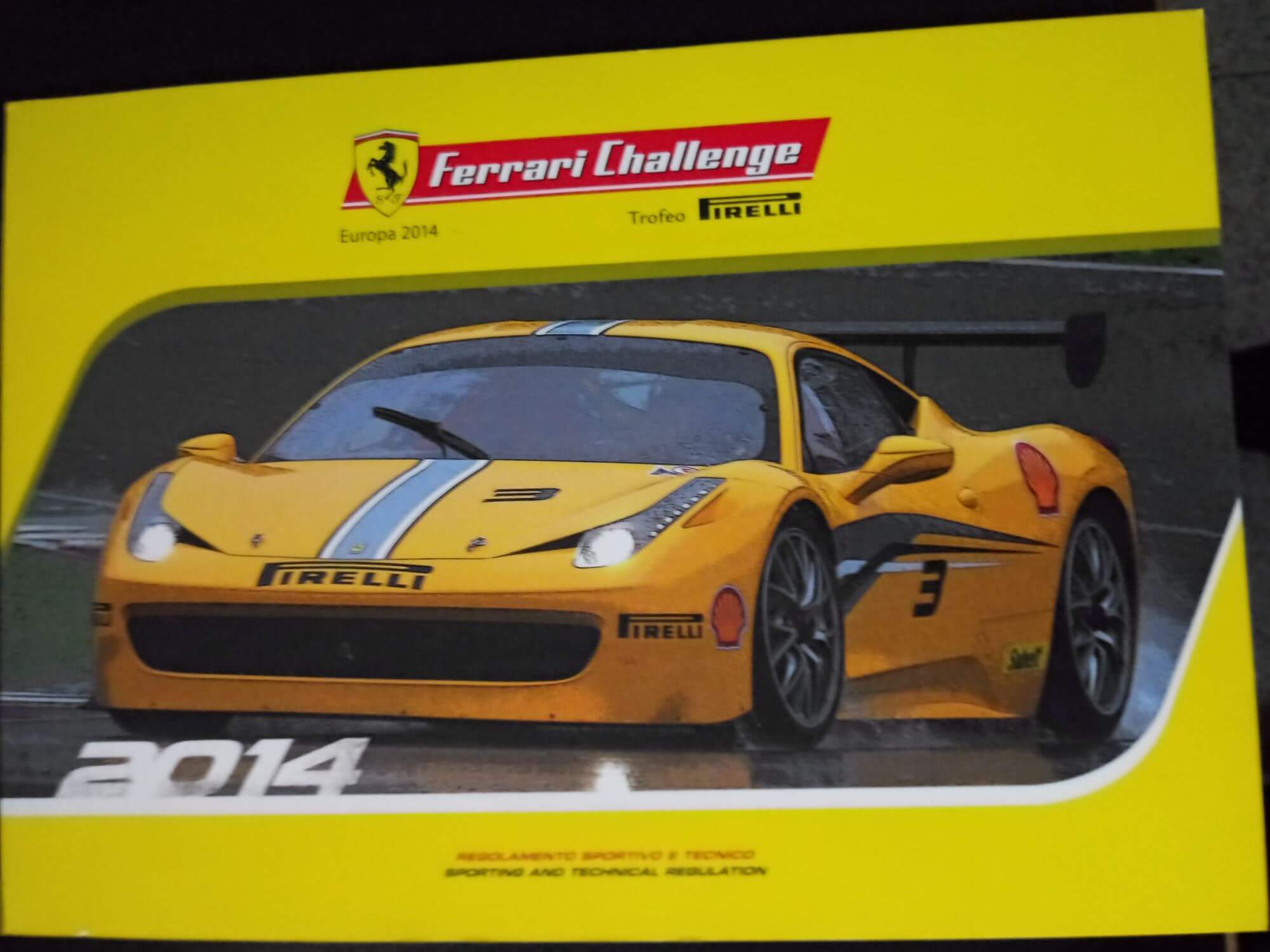 Ferrari Challenge Trofeo Pirelli Europa 2014 Regolamento Sportivo E Tecnico
