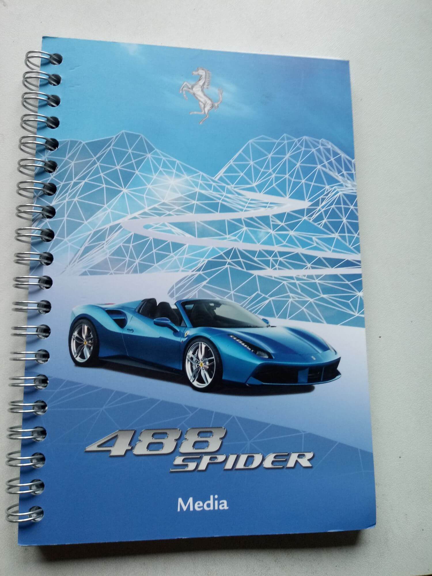 Ferrari 488 Spider Block Notes. Press Media Kit