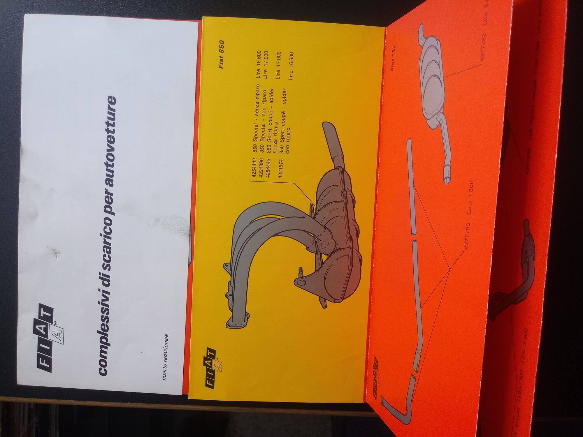 Fiat Complessivi Di Scarico Per Autovetture