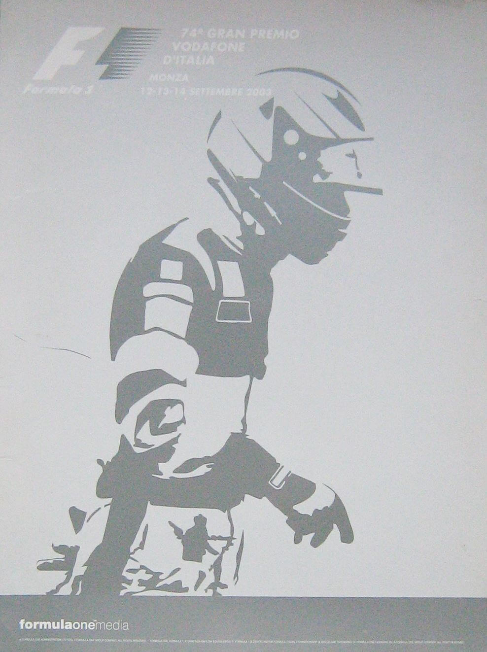 74° Gran Premio Vodafone D'Italia Monza 2003 Informazioni Stampa/Dossier Media