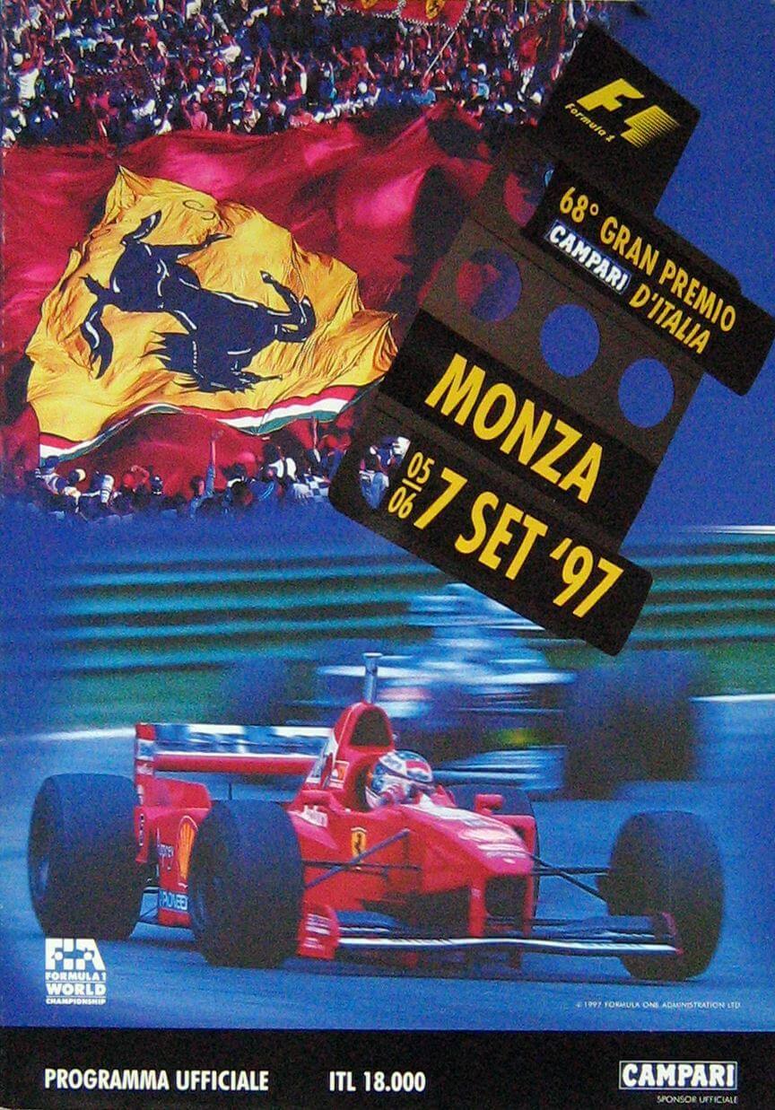 68° Gran Premio Campari D'Italia Monza 5-6-7 Settembre 1997 Programma Ufficiale