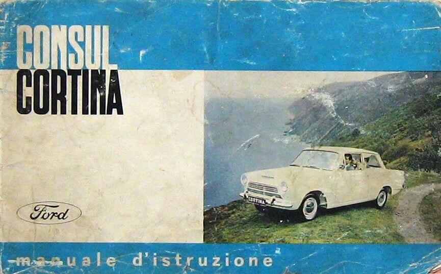 Ford Consul Cortina Manuale D'Istruzione