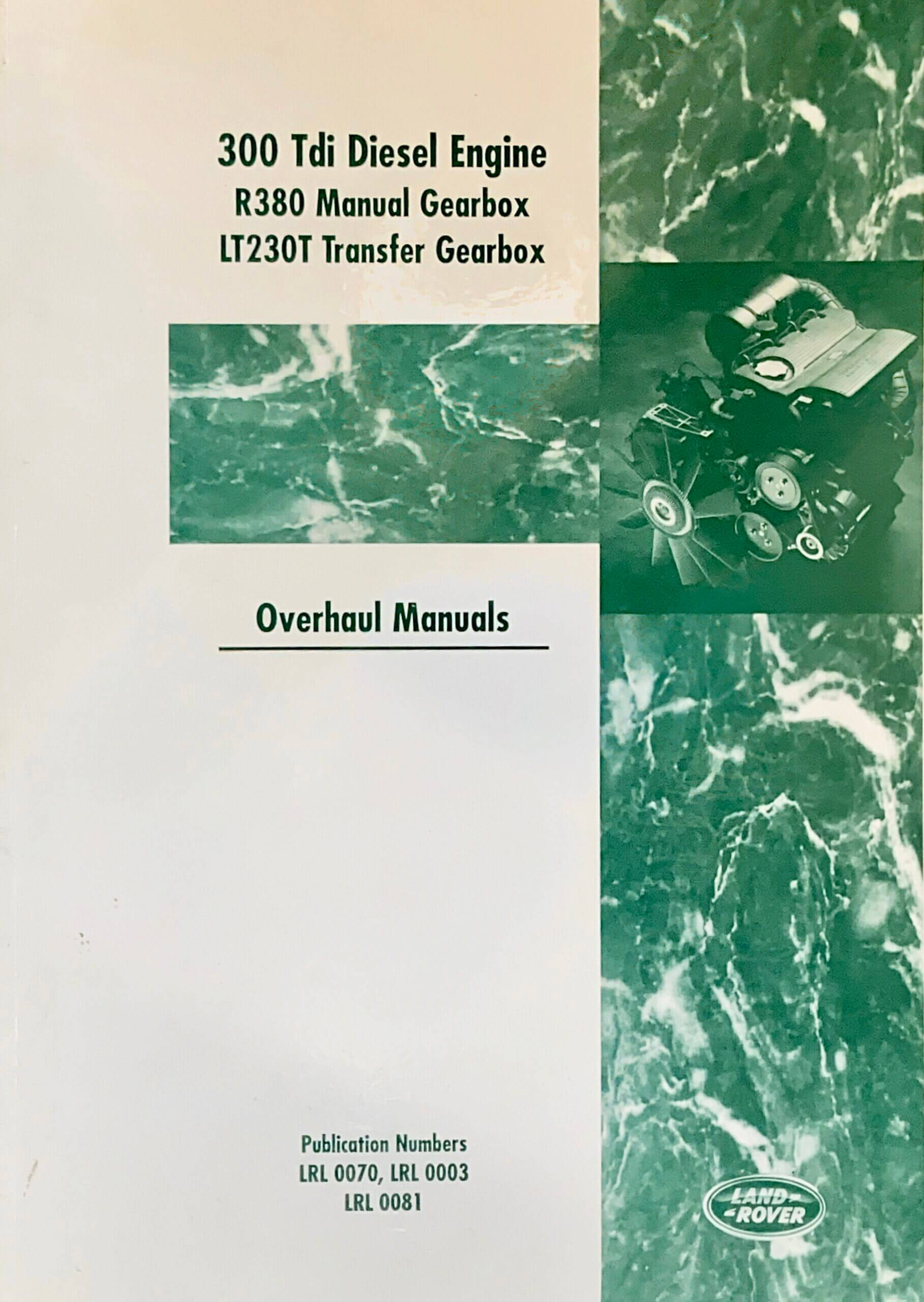 Land Rover Diesel 300 Tdi Diesel Engine & Transmission Including R380 Manual Gearbox & L T230T Transfer Gerabox