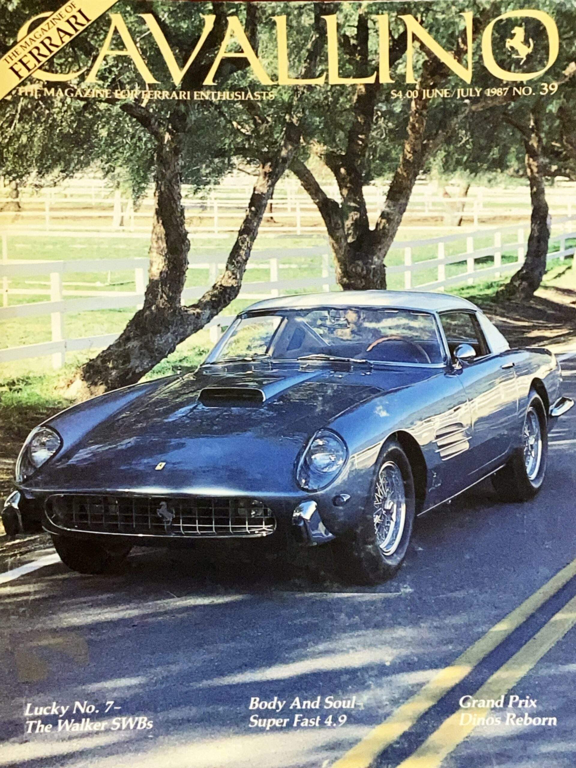 Cavallino Magazine For Ferrari Enthusiasts N.39/1987