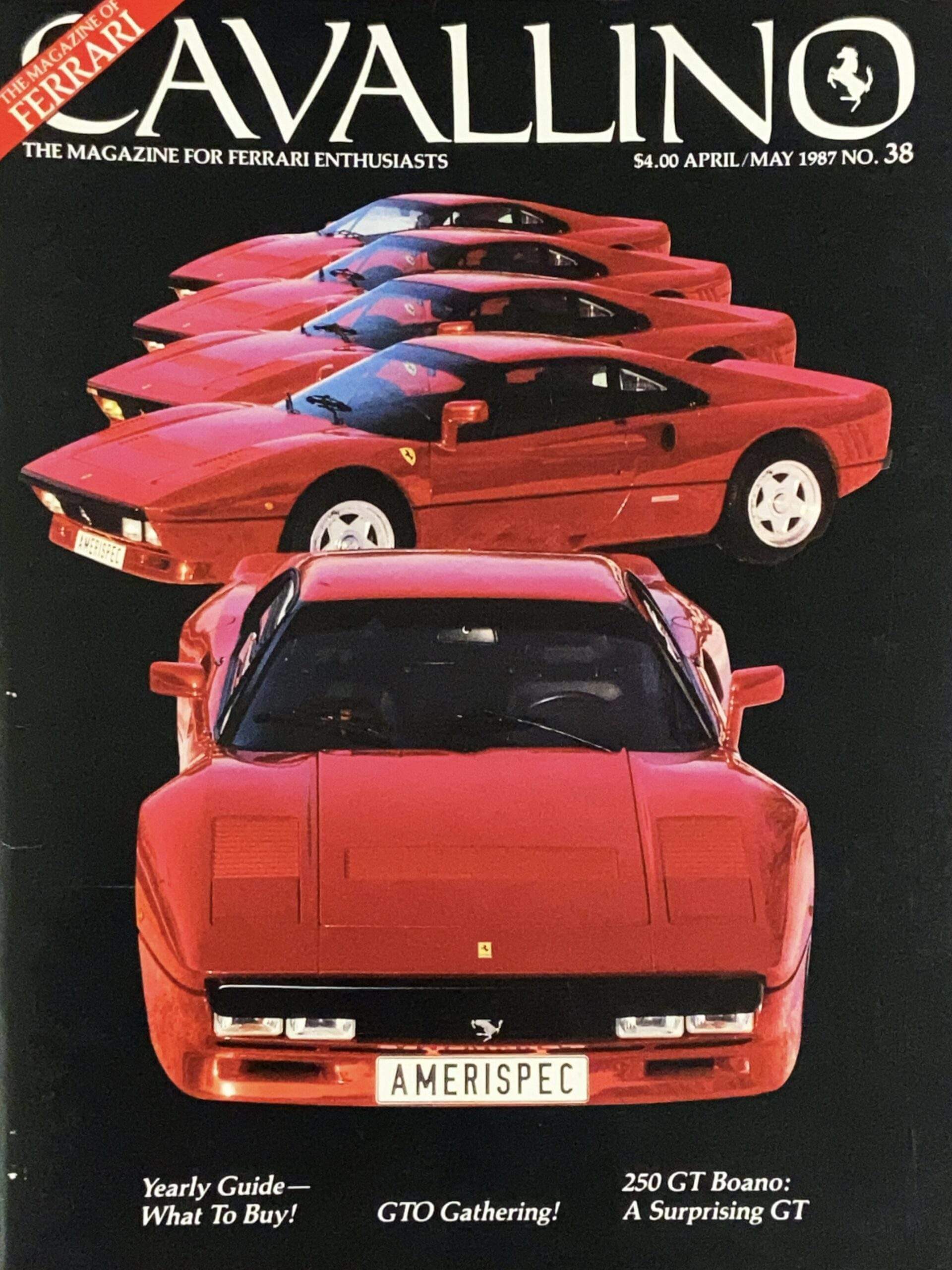 Cavallino Magazine For Ferrari Enthusiasts N.38/1987