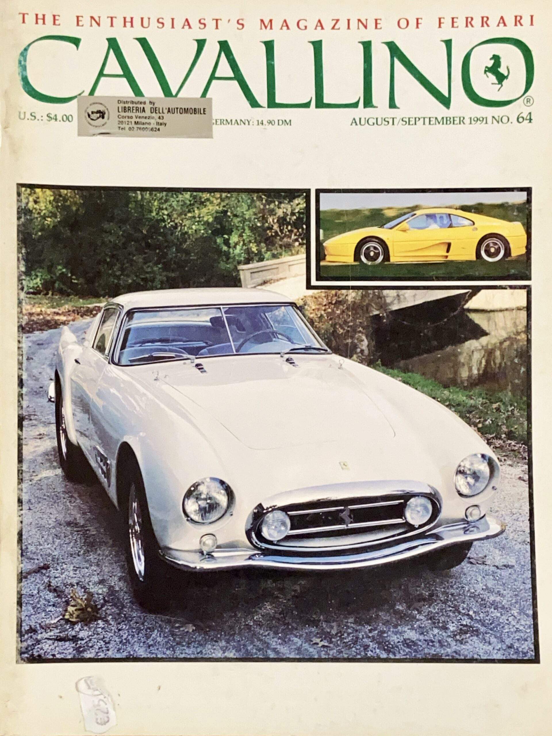 Cavallino Magazine For Ferrari Enthusiasts N.64/1991