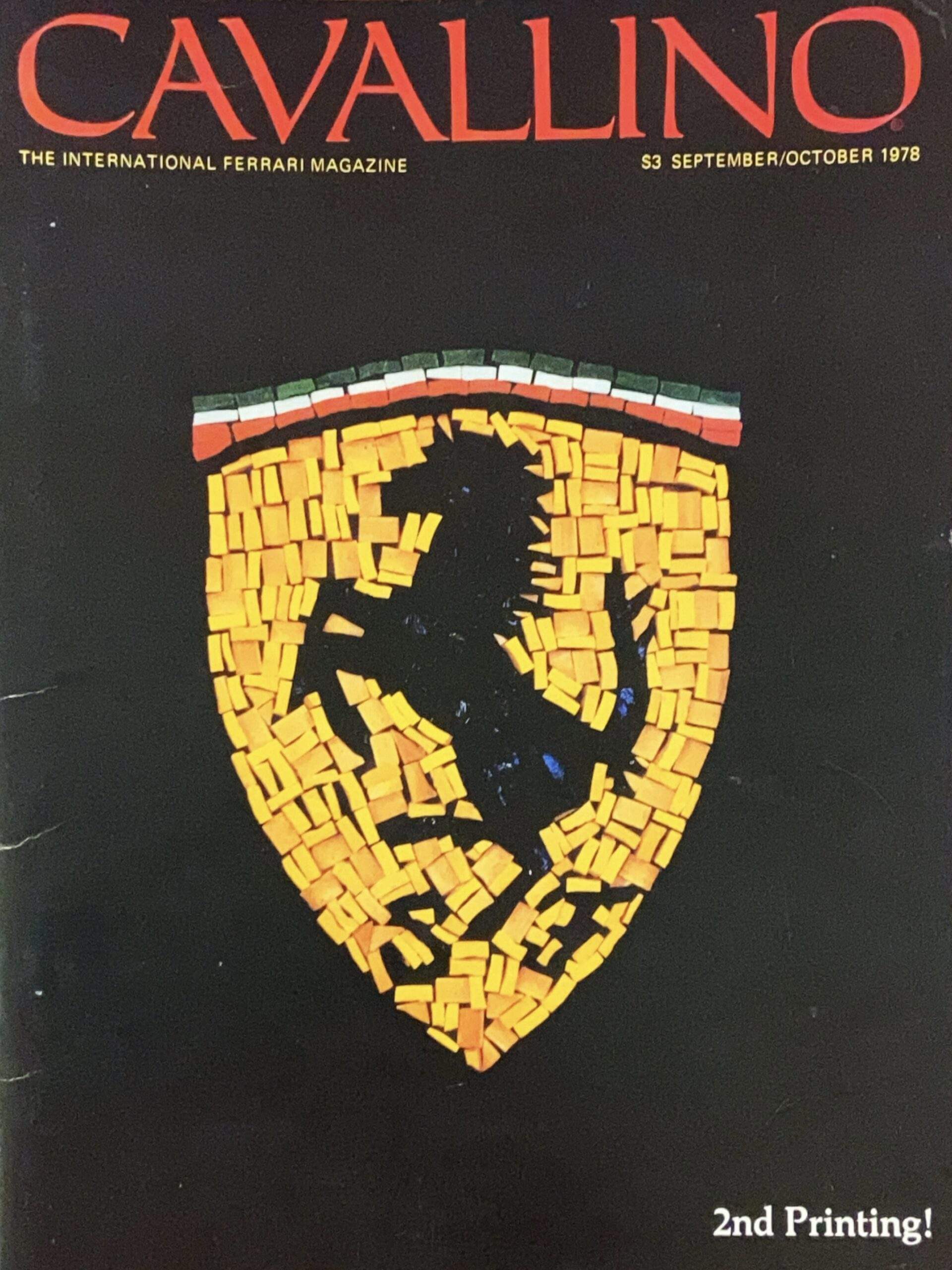 Cavallino Magazine For Ferrari Enthusiasts N.1 Sept/Oct 1978 Reprint