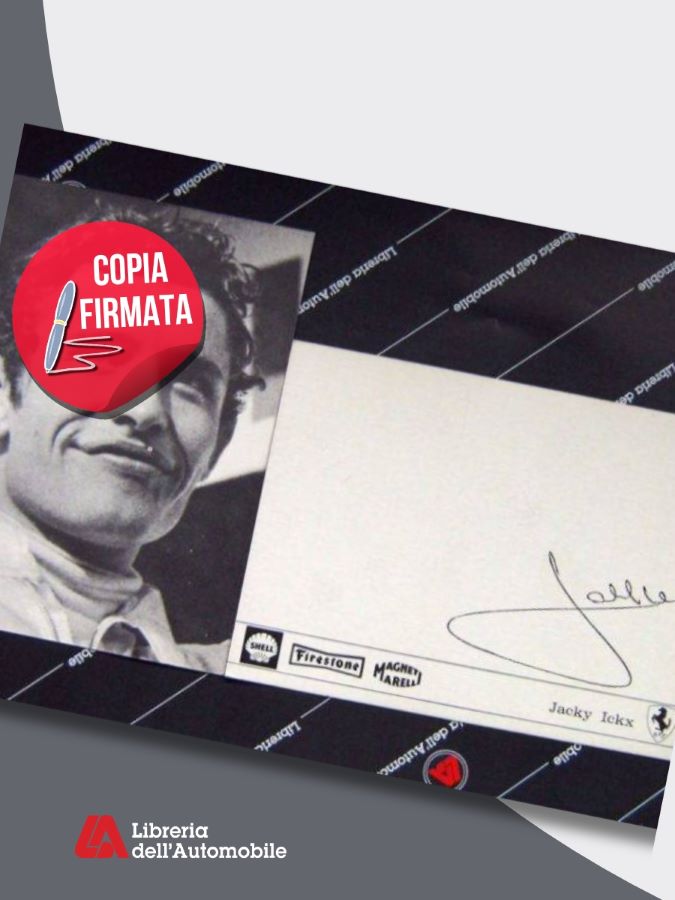 Libri automobilismo con foto e autografo di Jacky Ickx