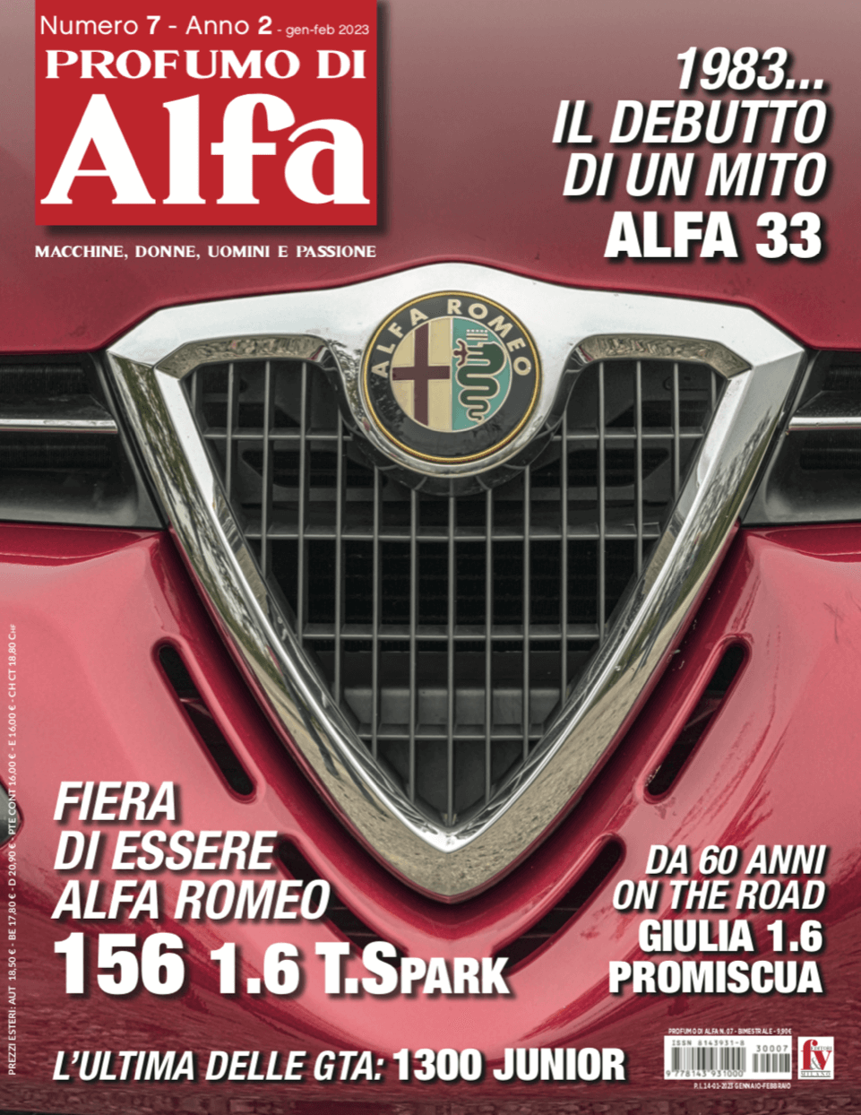 Profumo Di Alfa. Numero 7 Anno 2 (Gennaio - Febbraio 2023)