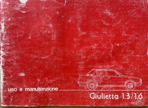 Manuali officina auto per Alfa Romeo Giulietta 1.3 e 1.6