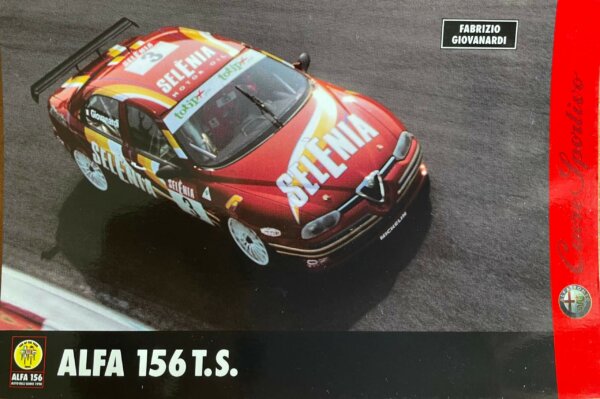 Cartolina Ufficiale Alfa 156 T.S. - Fabrizio Giovanardi