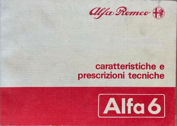 Alfa 33 Caratteristiche e Prescrizioni Tecniche Ed.1983 N.PA331500000000