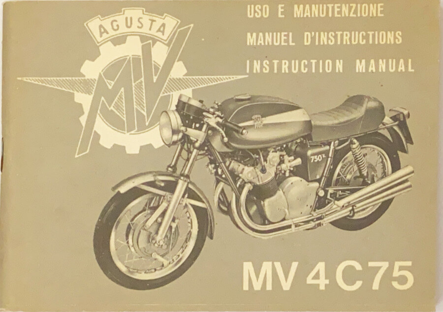 MV Agusta MV 4C 75 - Istruzioni per l'Uso e la Manutenzione