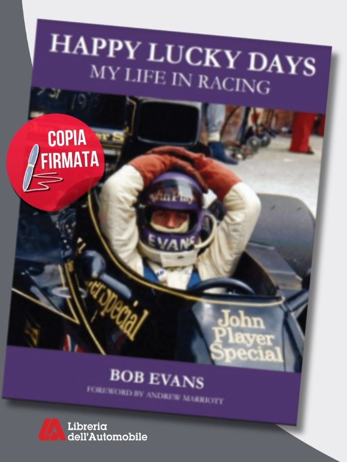Libri formula 1 che raccontano la carriera e le imprese di Bob Evans negli anni ’70, incluse F1 e Formula 5000