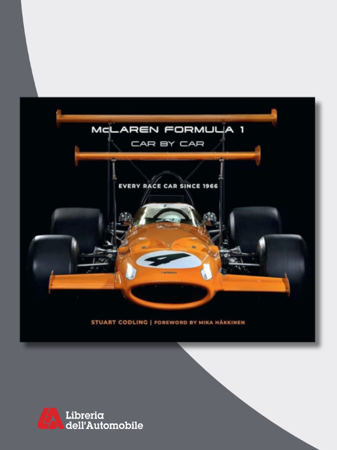 Libri formula 1 sulla storia e le auto da corsa McLaren in 60 anni di competizioni