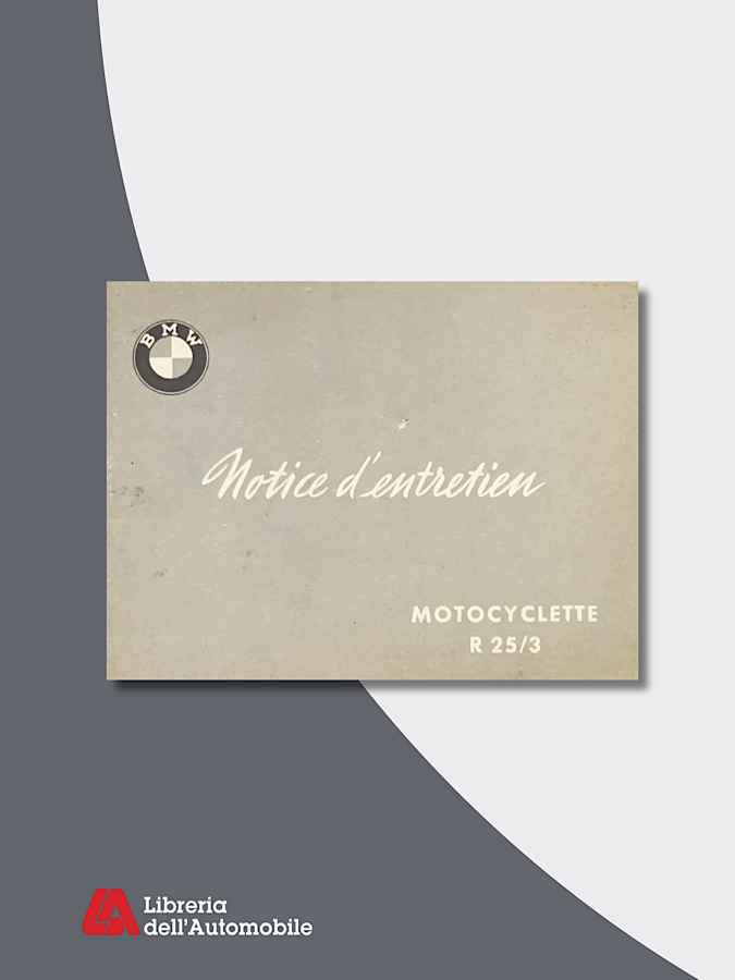 BMW Motocyclette R 25/3 Notice D’enteretien (M183F / 8.54 2500)
