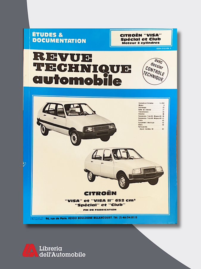 Citroen Visa II Special ET Club moteur 2 CYL. 1979-88“Revue technique automobile”N.3865