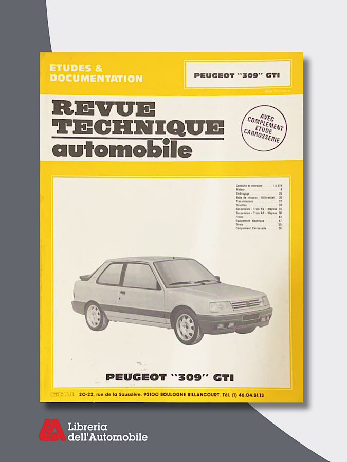 Peugeot 309 GTI  “Revue technique automobile”