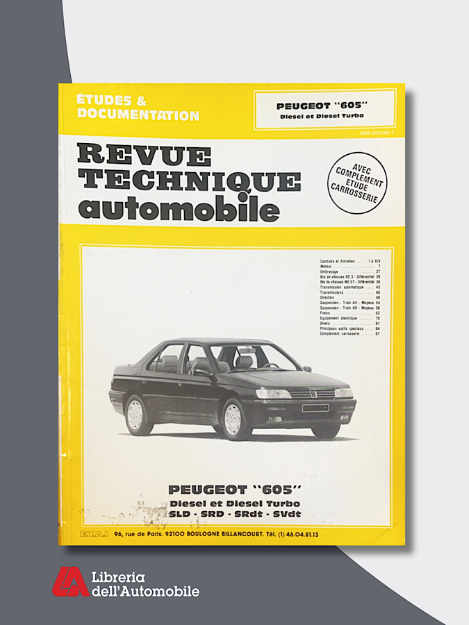 Peugeot 605 D et Td  “Revue technique automobile” N.533,1