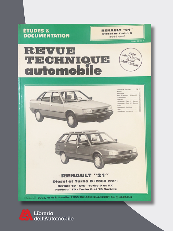 Renault 21 Et Nevada Diesel-TD 1986-92 “ Revue technique automobile” N. 487