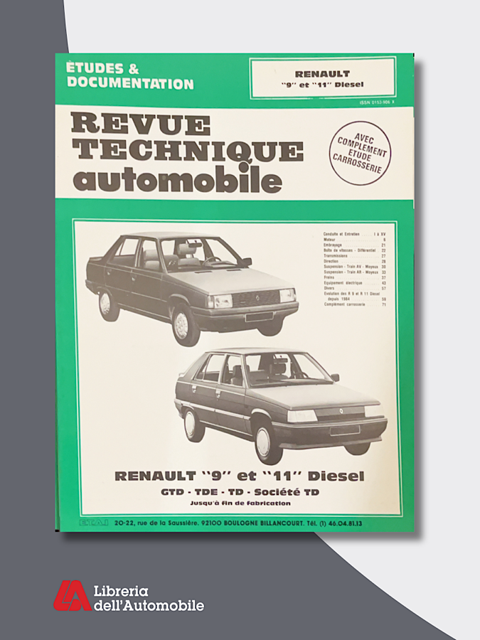 Renault 9 Et 11 Diesel 1983-89 “ Revue technique automobile” N. 439