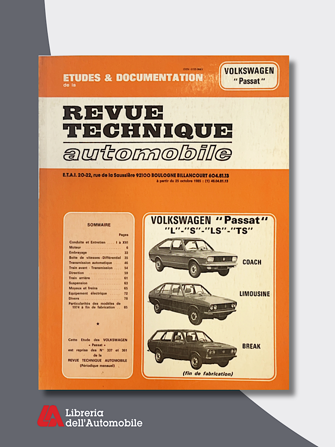 VW Passat “Revue technique automobile” N.337,3