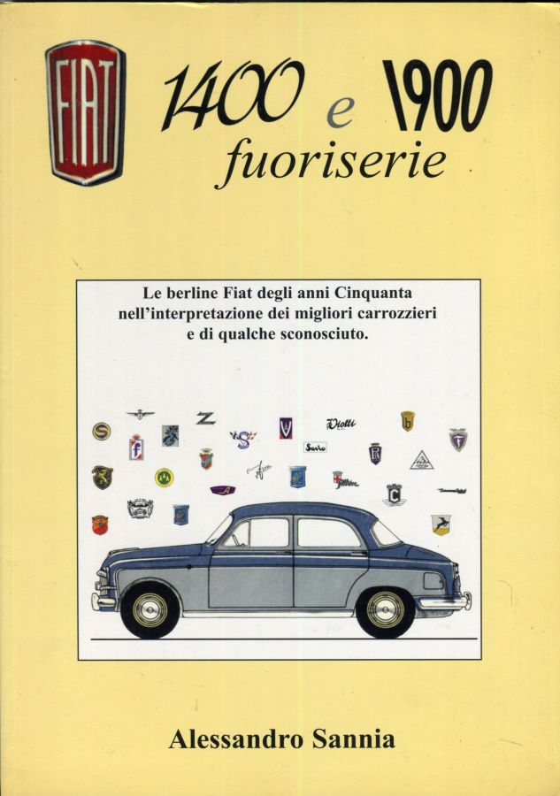 Libri automobilismo sulle versioni speciali e fuoriserie di Fiat 1400 e 1900 con dettagli storici e tecnici